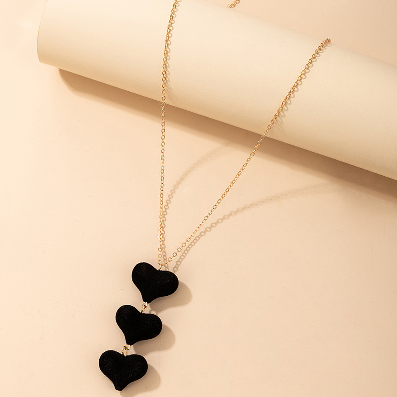 Fashion Alloy Heart shape Earrings Necklace Birthday Party