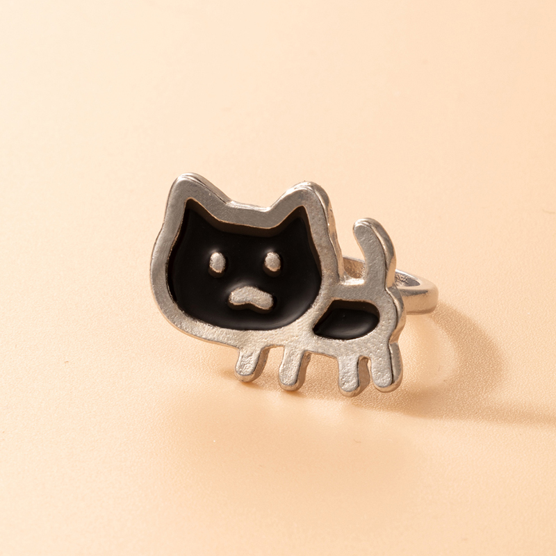 Cartoon Style Cute Fashion Animal Dog Fox Alloy Rings