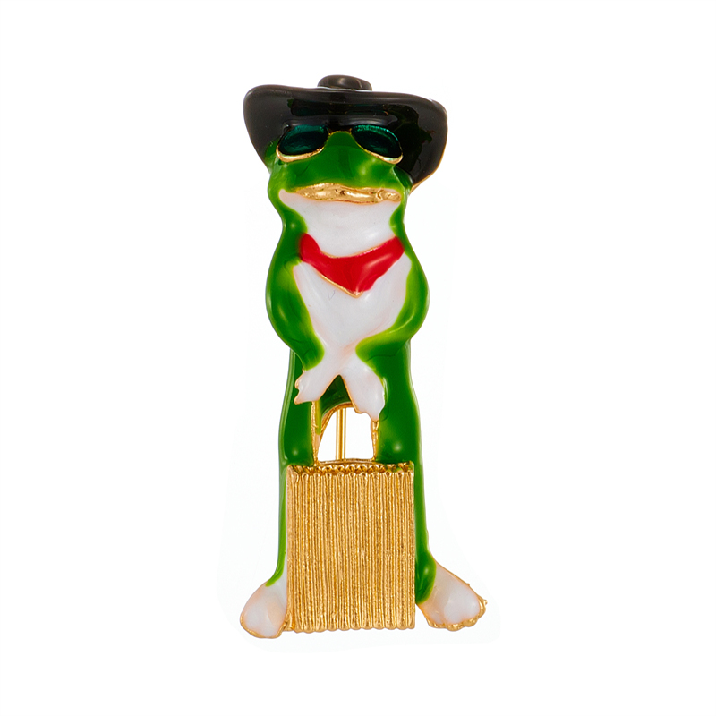 Womenu0027S Cute Funny Frog Alloy Brooches Stoving Varnish Plating No Inlaid Brooches