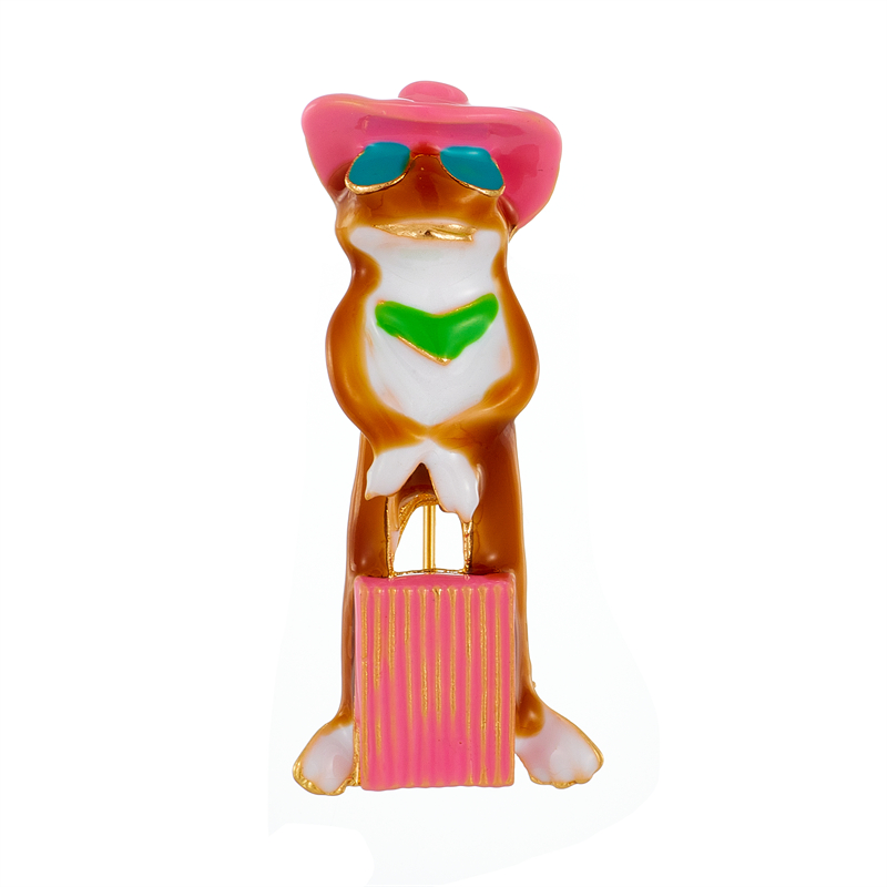Womenu0027S Cute Funny Frog Alloy Brooches Stoving Varnish Plating No Inlaid Brooches