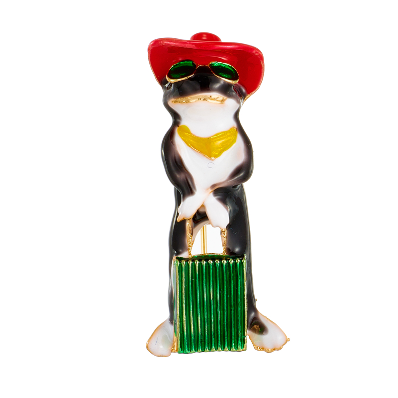 Womenu0027S Cute Funny Frog Alloy Brooches Stoving Varnish Plating No Inlaid Brooches