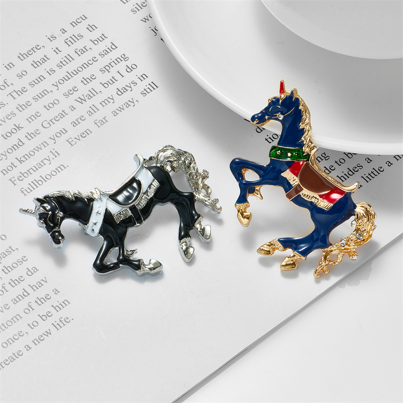 Womenu0027S Retro Fashion Simple Style Horse Alloy Brooches Stoving Varnish Plating No Inlaid Brooch