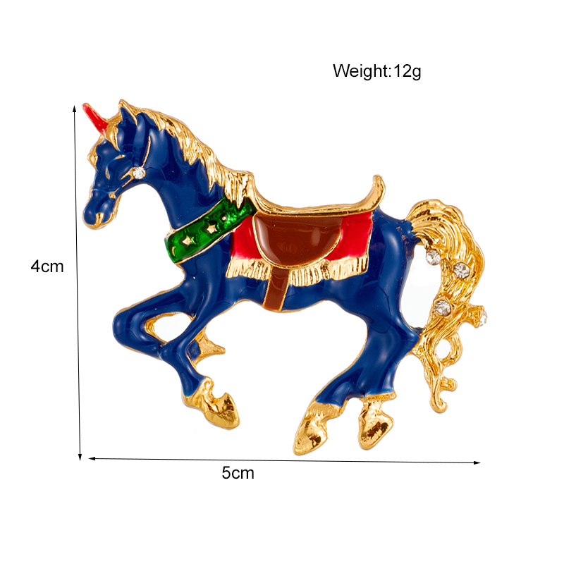 Womenu0027S Retro Fashion Simple Style Horse Alloy Brooches Stoving Varnish Plating No Inlaid Brooch