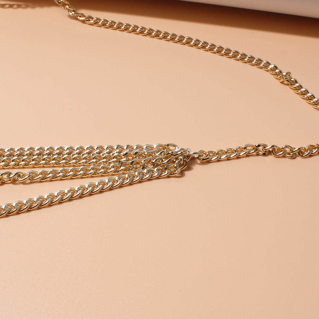 Fashion Geometric Alloy Body Chain