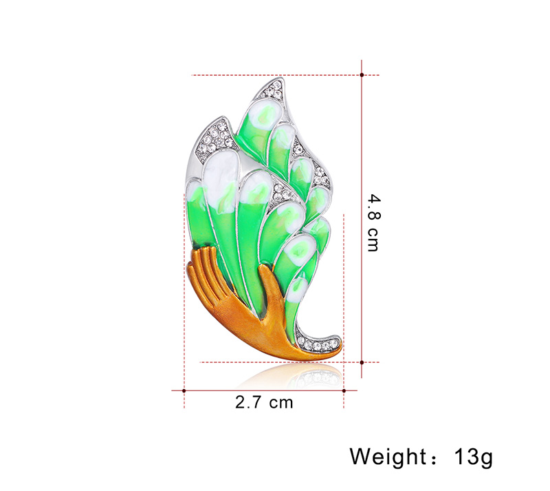 Elegant Basic Pastoral Geometric Butterfly Alloy Diamond Artificial Rhinestones Brooches