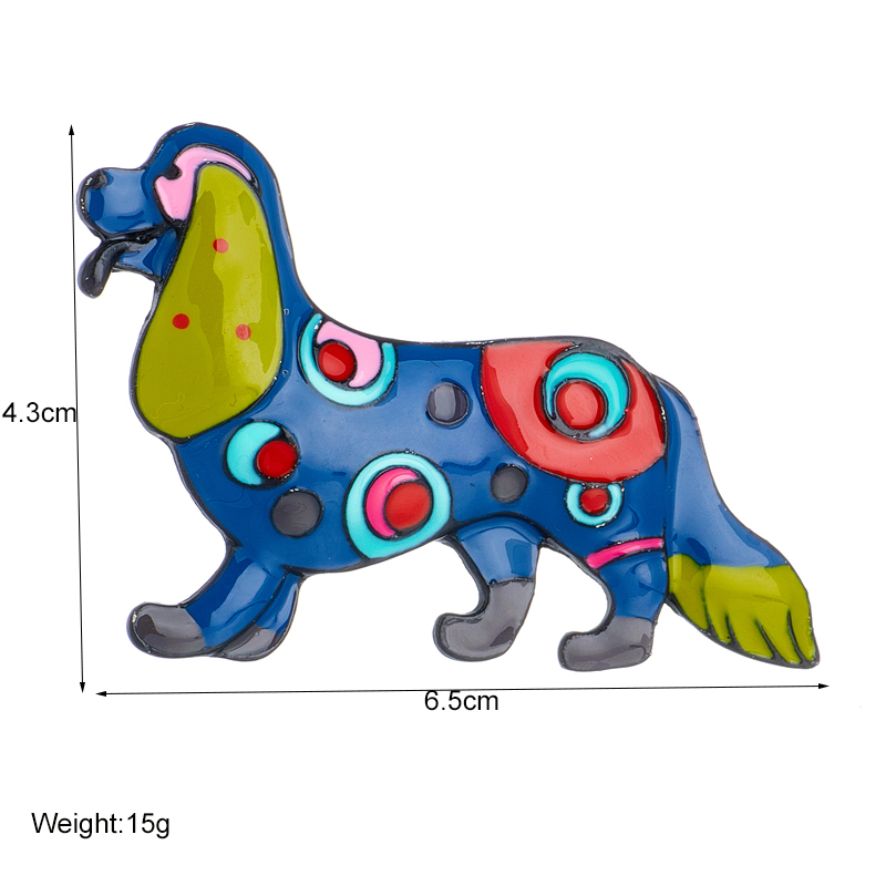 Womenu0027S Cute Funny Modern Style Dog Arylic Brooches Stoving Varnish Plating No Inlaid Brooches