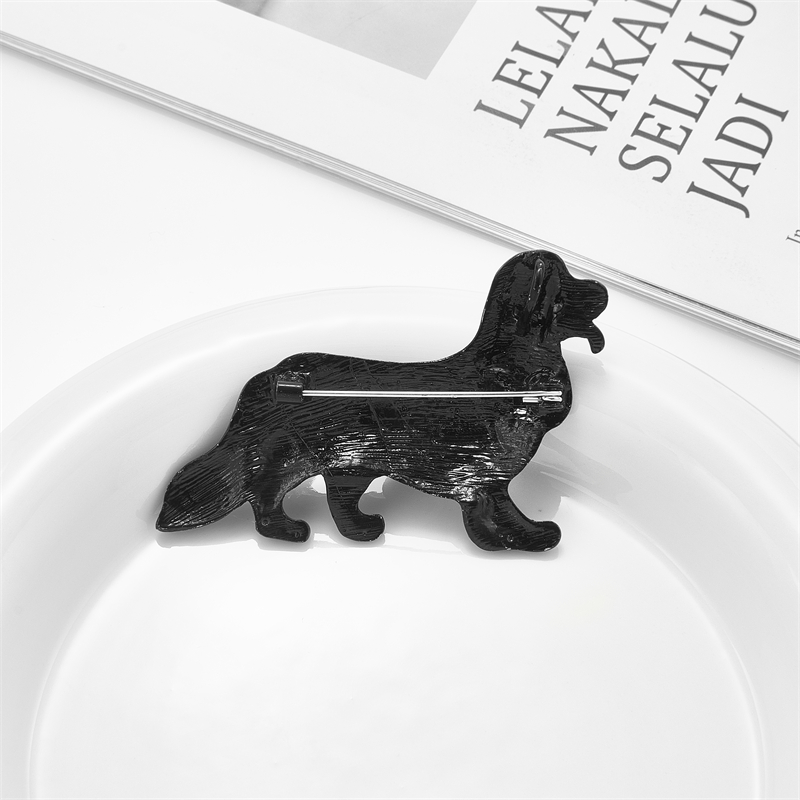 Womenu0027S Cute Funny Modern Style Dog Arylic Brooches Stoving Varnish Plating No Inlaid Brooches