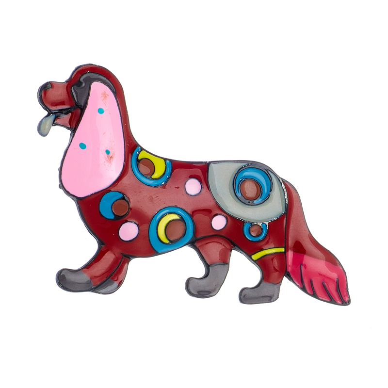 Womenu0027S Cute Funny Modern Style Dog Arylic Brooches Stoving Varnish Plating No Inlaid Brooches