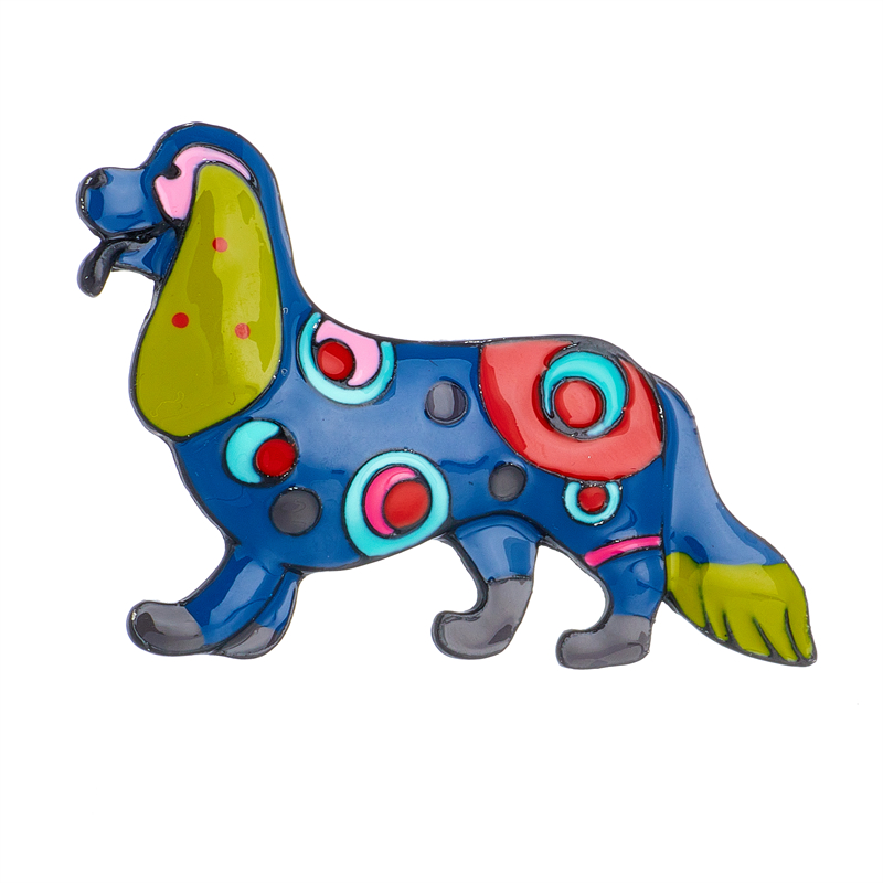 Womenu0027S Cute Funny Modern Style Dog Arylic Brooches Stoving Varnish Plating No Inlaid Brooches