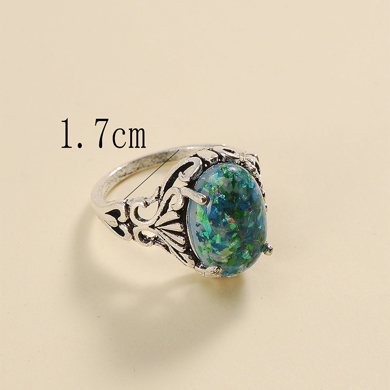 Womenu0027S Vintage Style Oval Alloy Rings Plating Rings