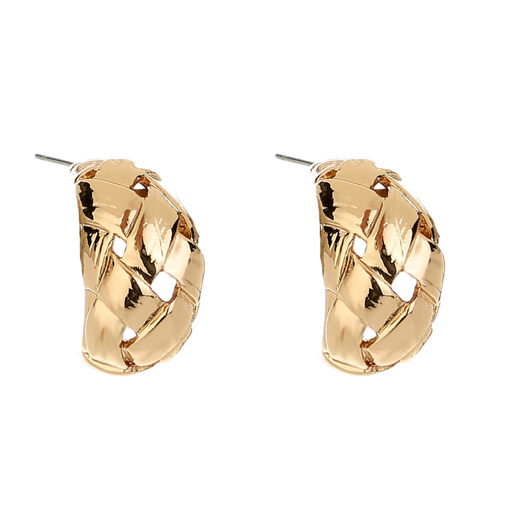 Simple Style C Shape Alloy Plating No Inlaid Hoop Earrings