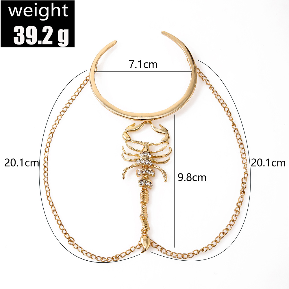 Fashion Scorpion Alloy Rhinestone Artificial Rhinestones Body Chain