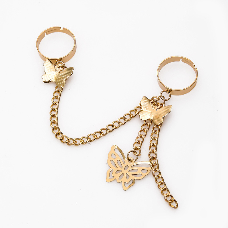 Fashion Butterfly Alloy Plating No Inlaid Rings