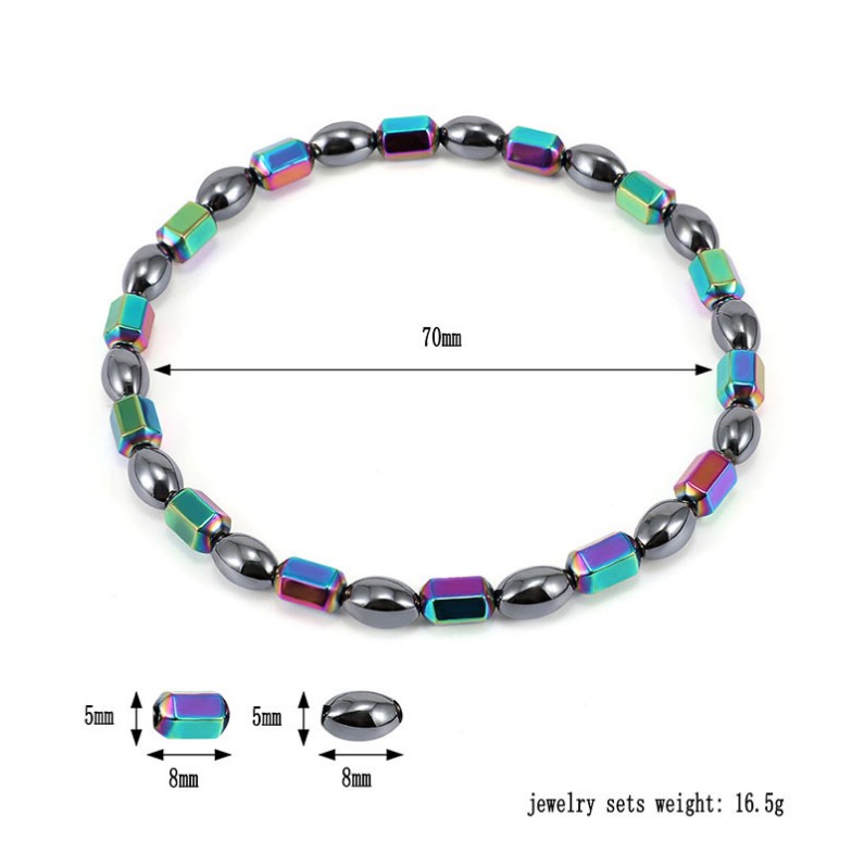 Unisex Fashion Round Magnet Anklet Magnet Body Jewelry