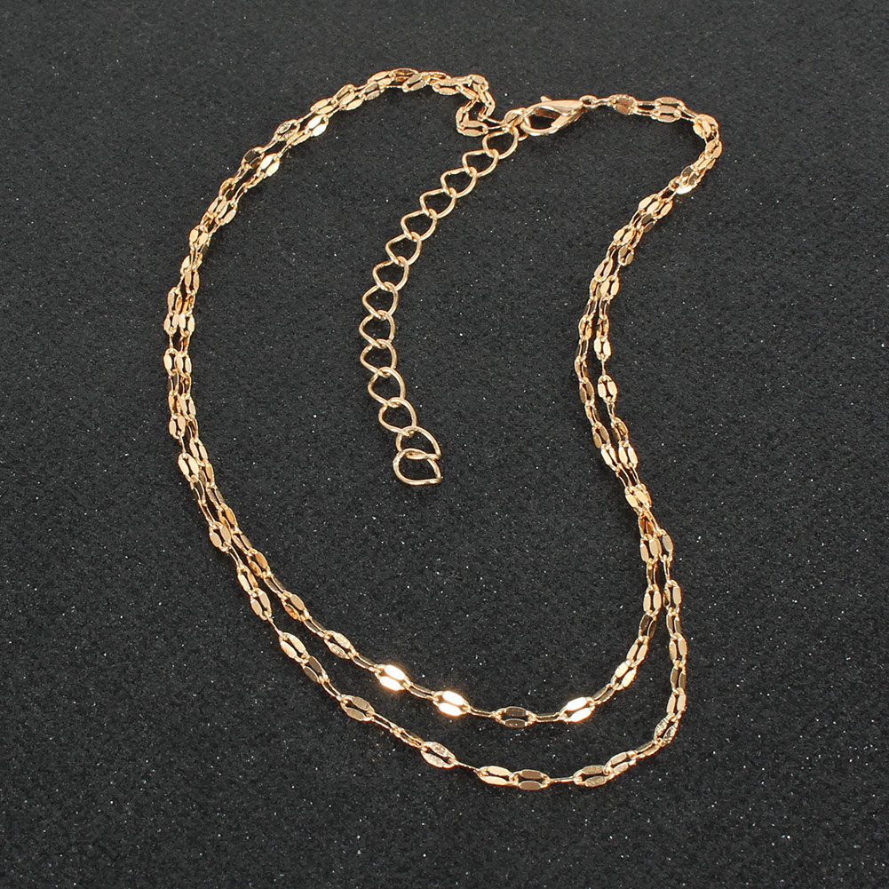 Simple Style Geometric Alloy Plating Necklace