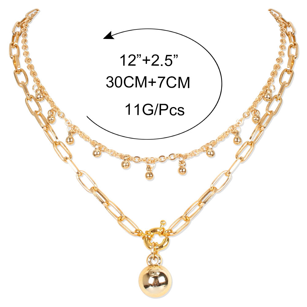 Fashion Geometric Alloy Plating Necklace