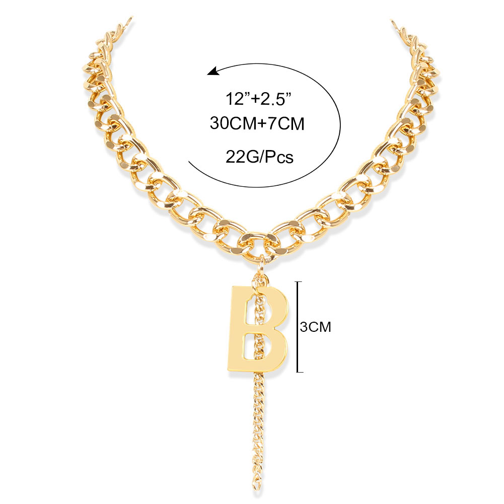 Fashion Letter Alloy Plating Artificial Pearls Necklace