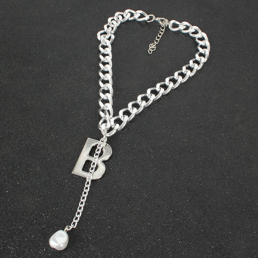 Fashion Letter Alloy Plating Artificial Pearls Necklace