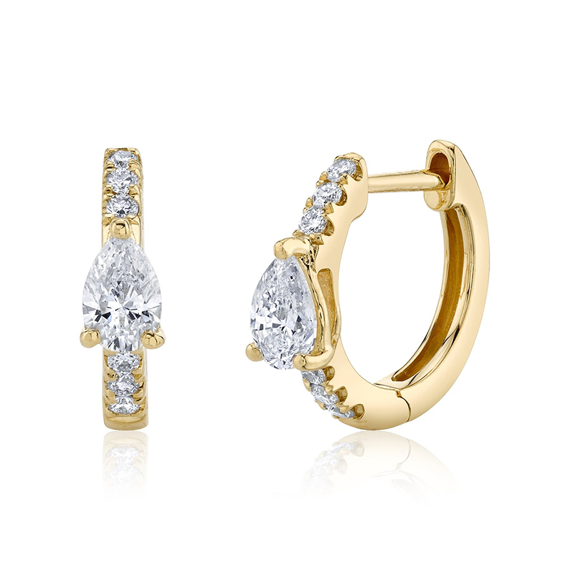 Womenu0027S Fashion Water Drop Copper Earrings Gold Plated Inlaid Zircon Zircon Copper Earrings