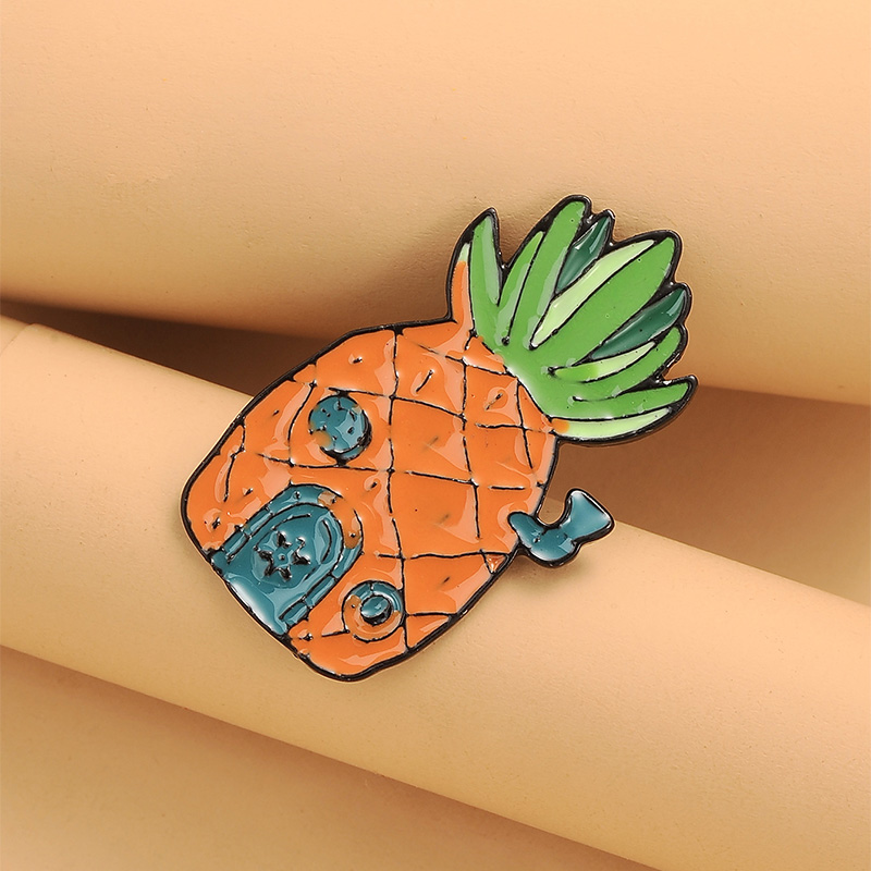 Cute Pineapple Alloy Plating No Inlaid Brooches