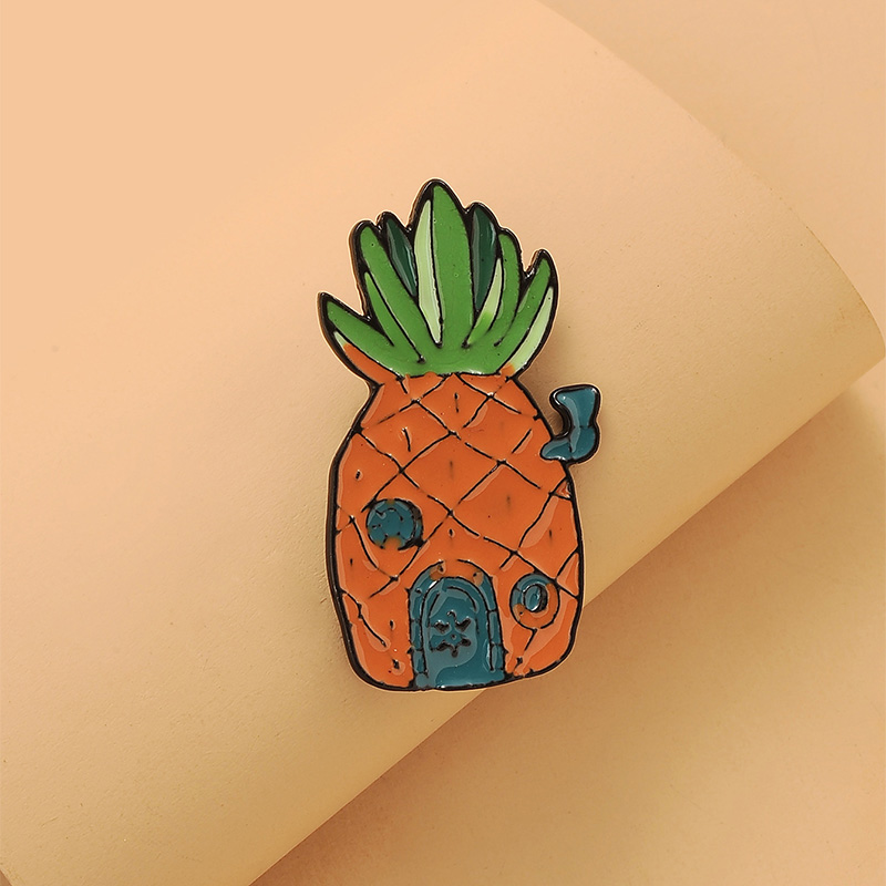 Cute Pineapple Alloy Plating No Inlaid Brooches