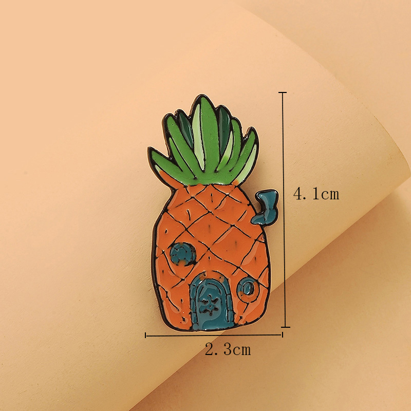 Cute Pineapple Alloy Plating No Inlaid Brooches