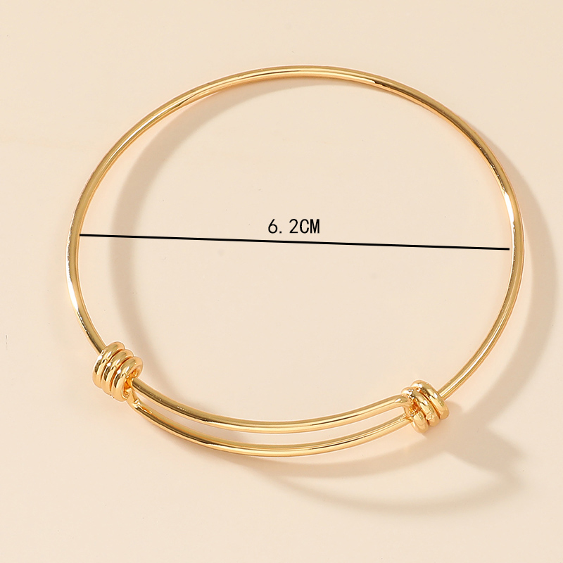 Fashion Geometric Alloy No Inlaid Bangle