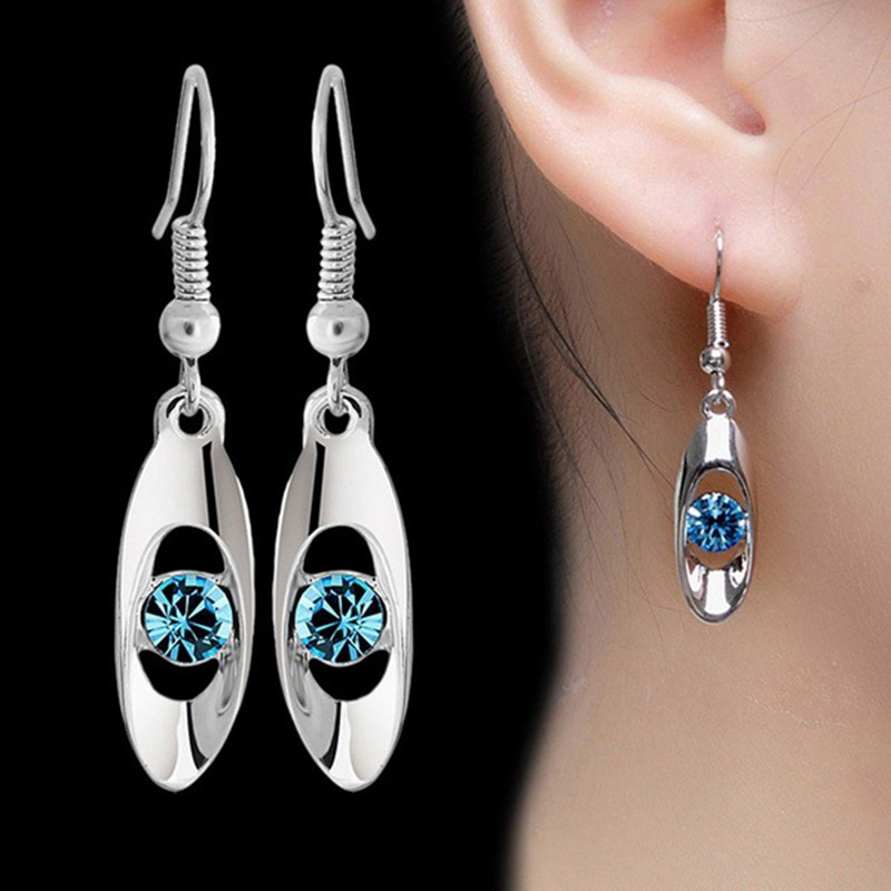 Simple Style Geometric Water Drop Alloy Plating Inlay Rhinestone Earrings Necklace Jewelry Set