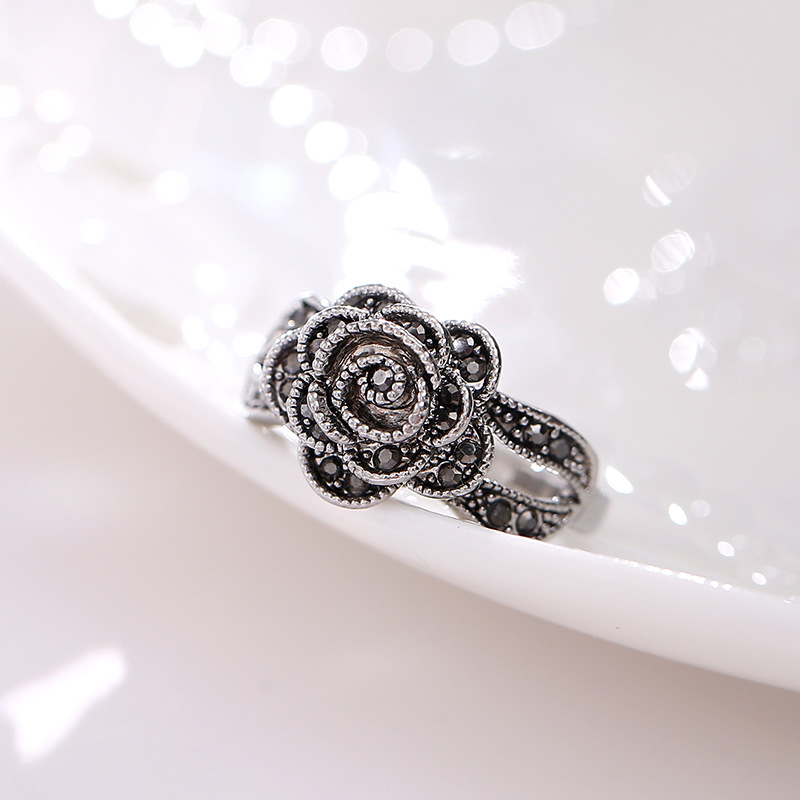 Classical Rose Alloy Plating No Inlaid Rings