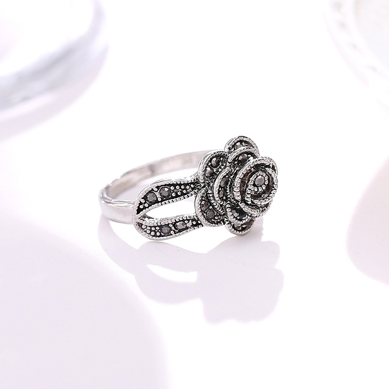 Classical Rose Alloy Plating No Inlaid Rings