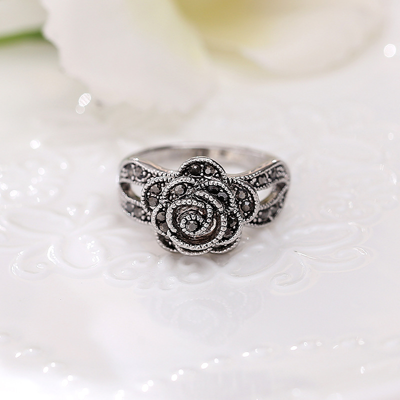 Classical Rose Alloy Plating No Inlaid Rings