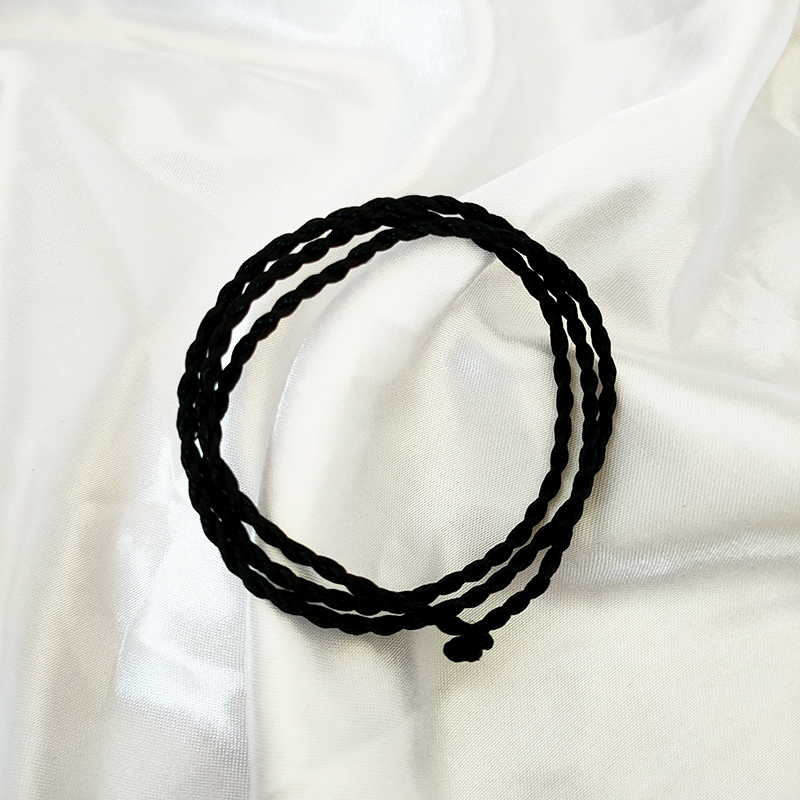 Simple Style Solid Color Cotton Knitting Bracelets 1 Piece