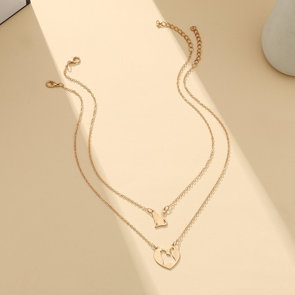 Cute Animal Alloy Hollow Out Necklace