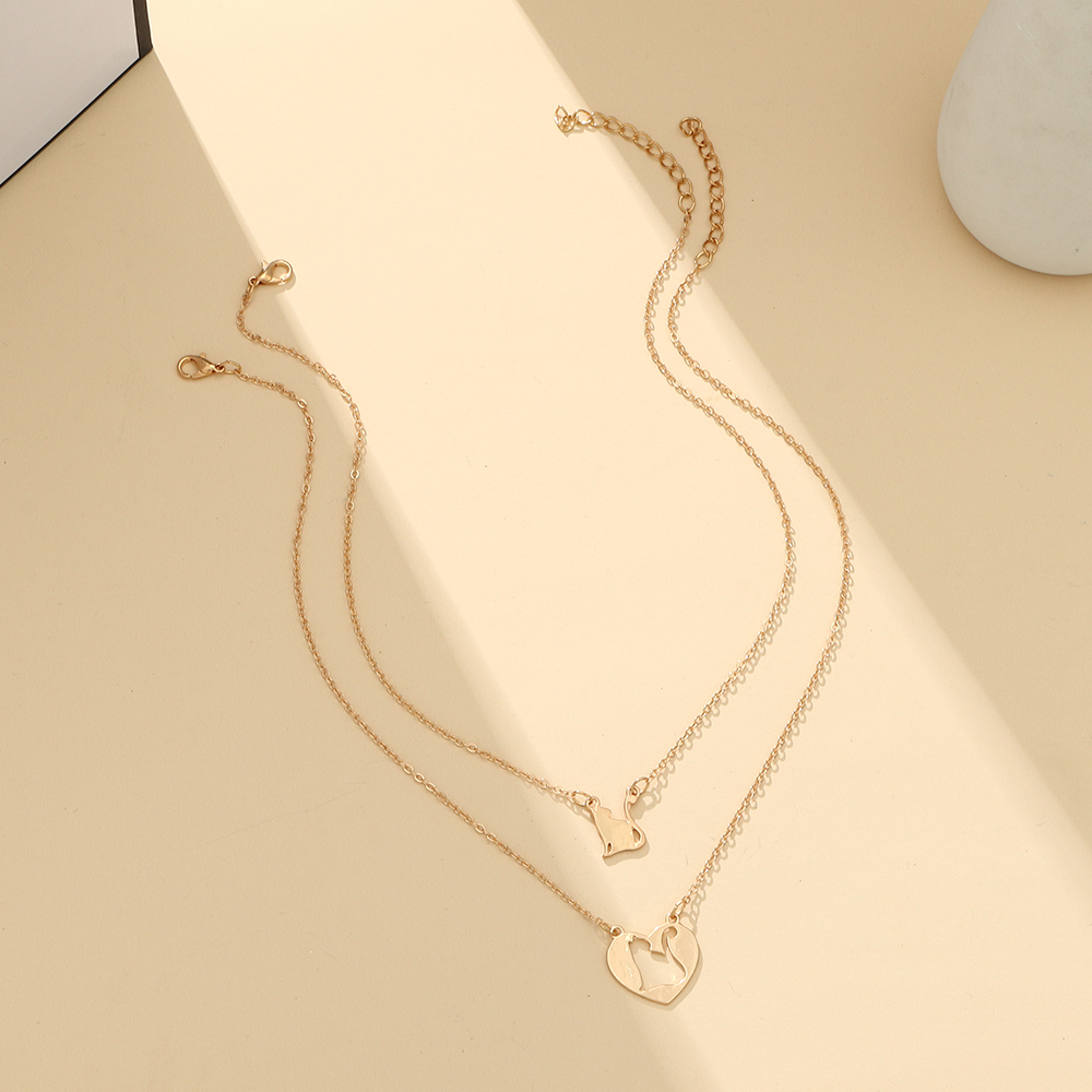 Cute Animal Alloy Hollow Out Necklace