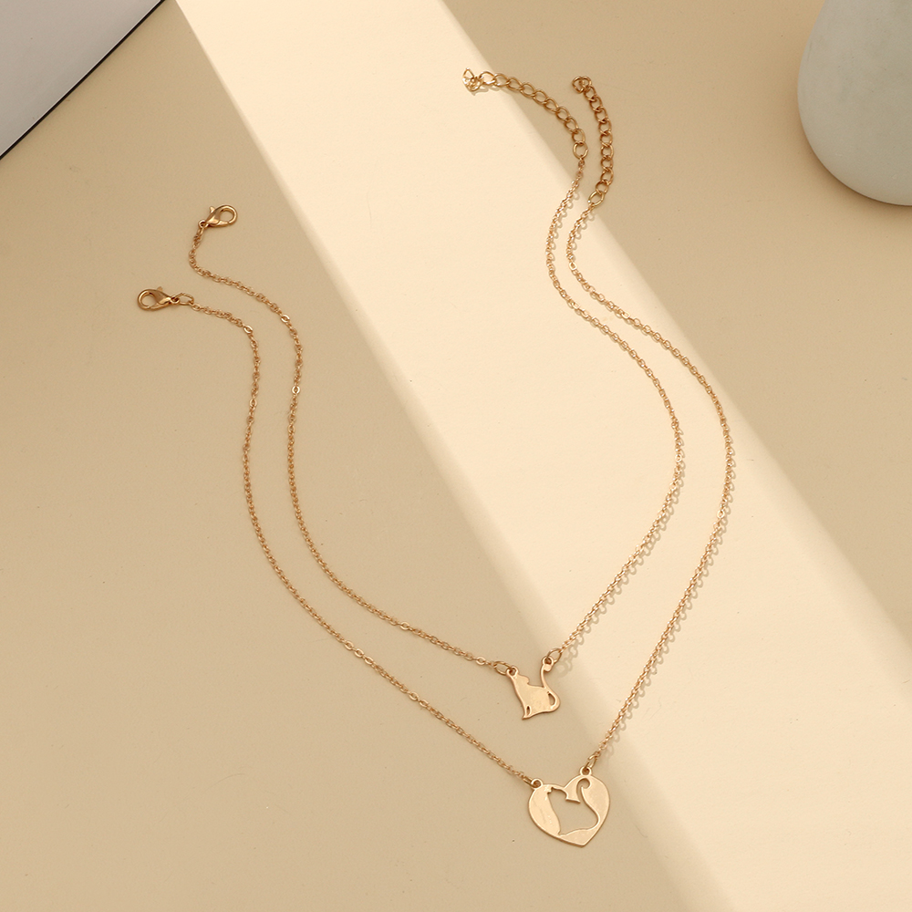 Cute Animal Alloy Hollow Out Necklace