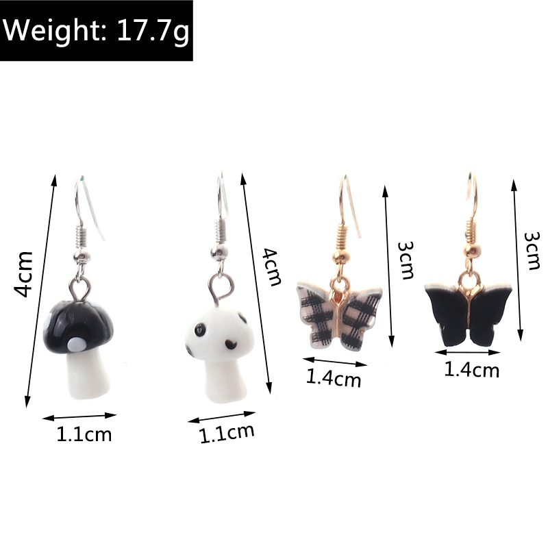 Cute Cartoon Plastic Plating Earrings