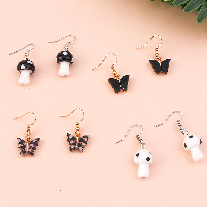 Cute Cartoon Plastic Plating Earrings