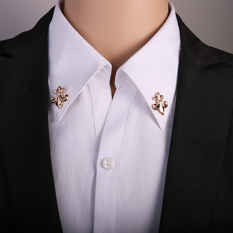 Fashion Anchor Alloy Plating Collar Pin