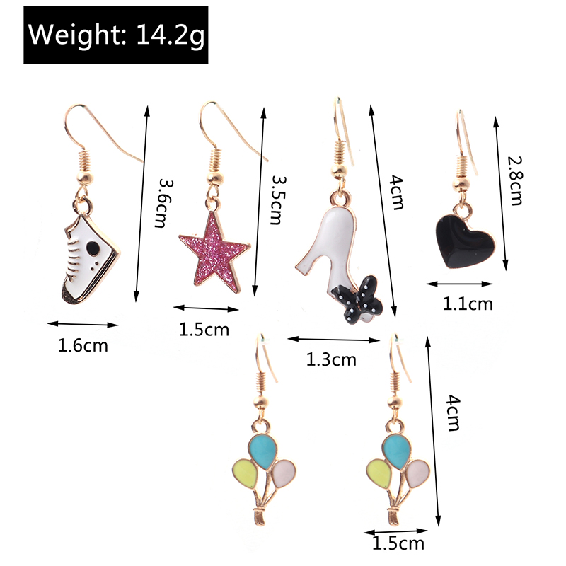 Cute Fruit Flower Alloy Plating Earrings