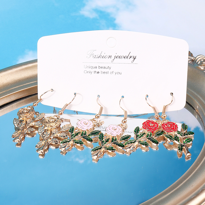 Cute Fruit Flower Alloy Plating Earrings