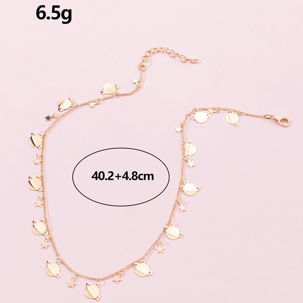 Fashion Geometric Metal Plating Necklace 1 Piece