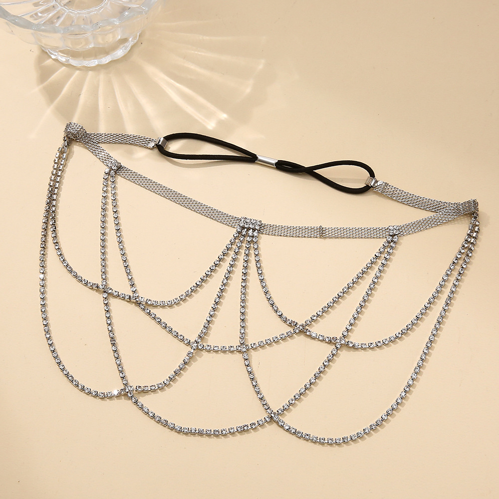 Sexy Geometric Alloy Inlay Artificial Rhinestones Body Chain