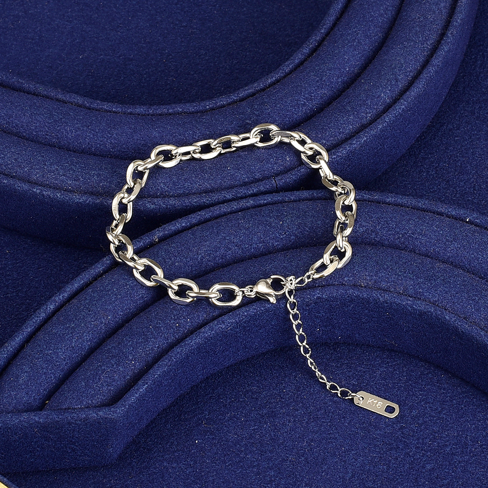 Simple Style Geometric Titanium Steel Bracelets Plating Stainless Steel Bracelets
