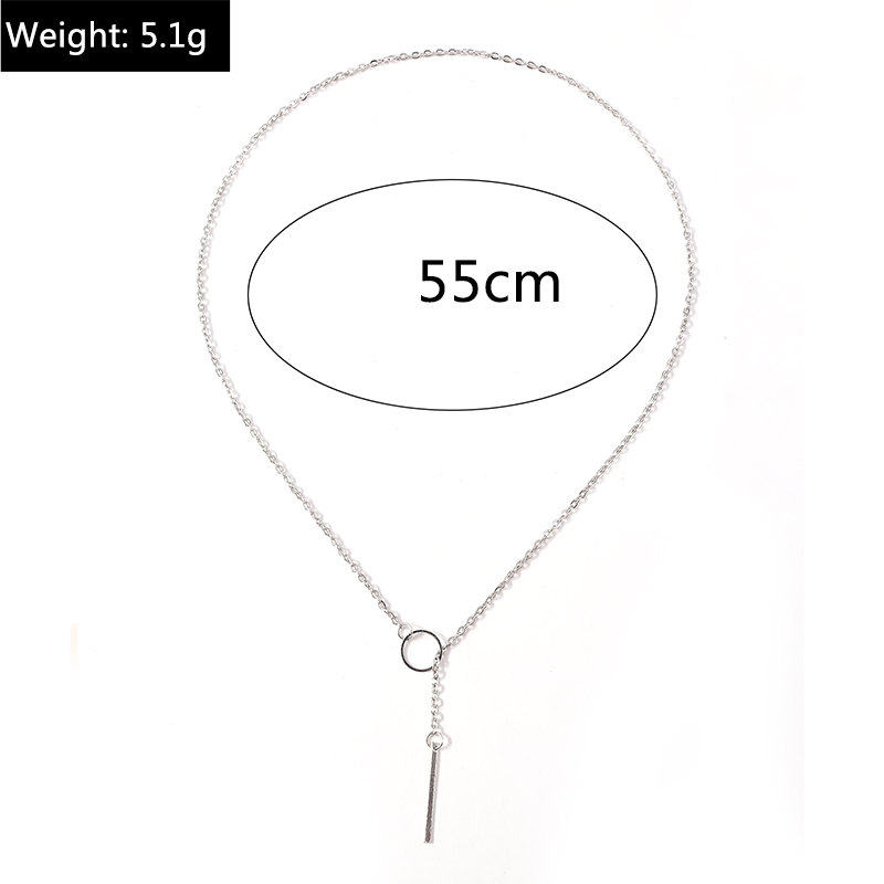 Fashion Circle Alloy Necklace 1 Piece