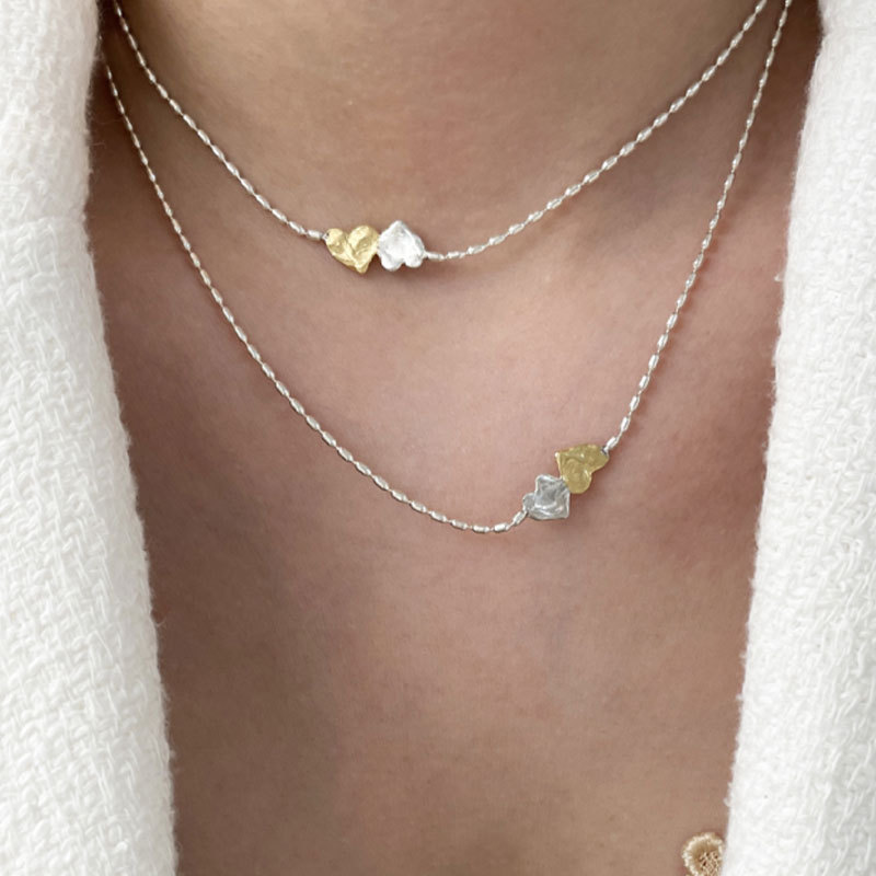 Simple Style Heart Shape Copper Choker Plating Copper Necklaces