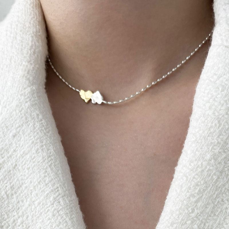 Simple Style Heart Shape Copper Choker Plating Copper Necklaces
