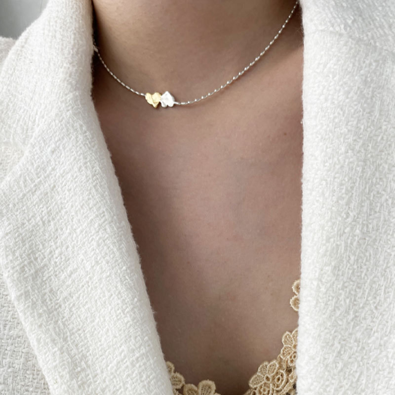 Simple Style Heart Shape Copper Choker Plating Copper Necklaces
