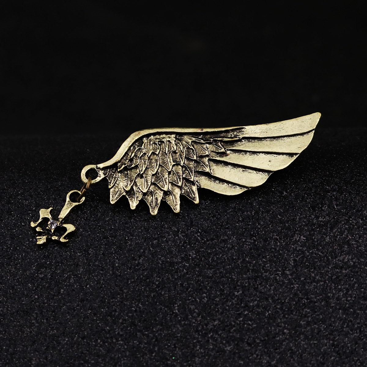 Classic Style Angel Wings Alloy Inlay Rhinestones Brooches