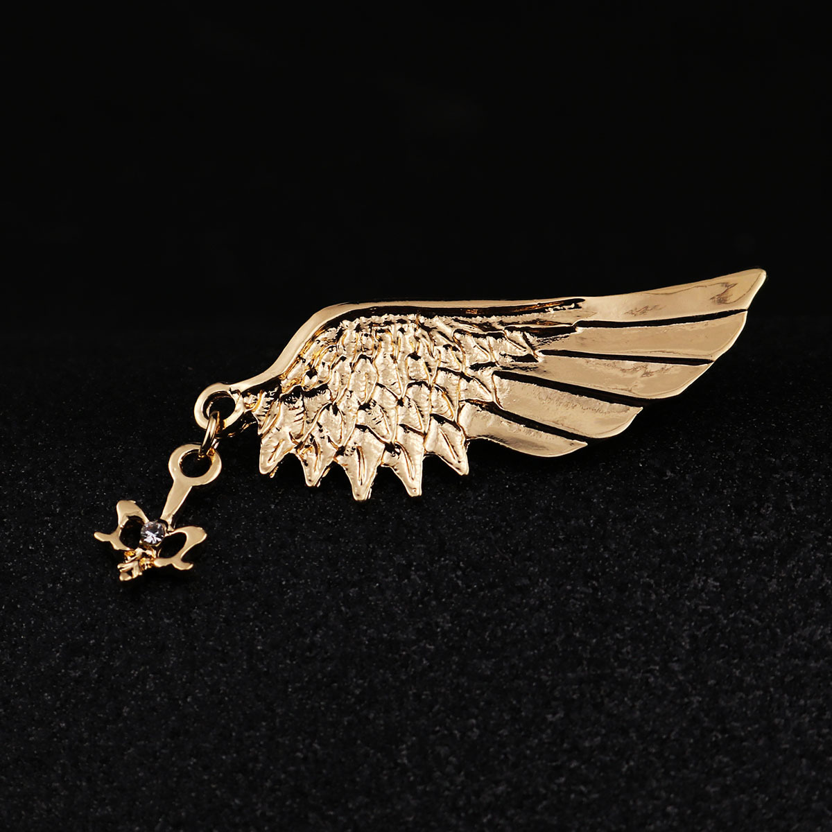 Classic Style Angel Wings Alloy Inlay Rhinestones Brooches
