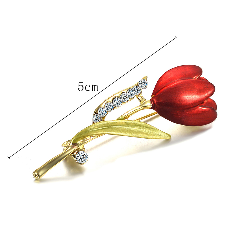 Romantic Flower Alloy Plating Brooches 1 Piece
